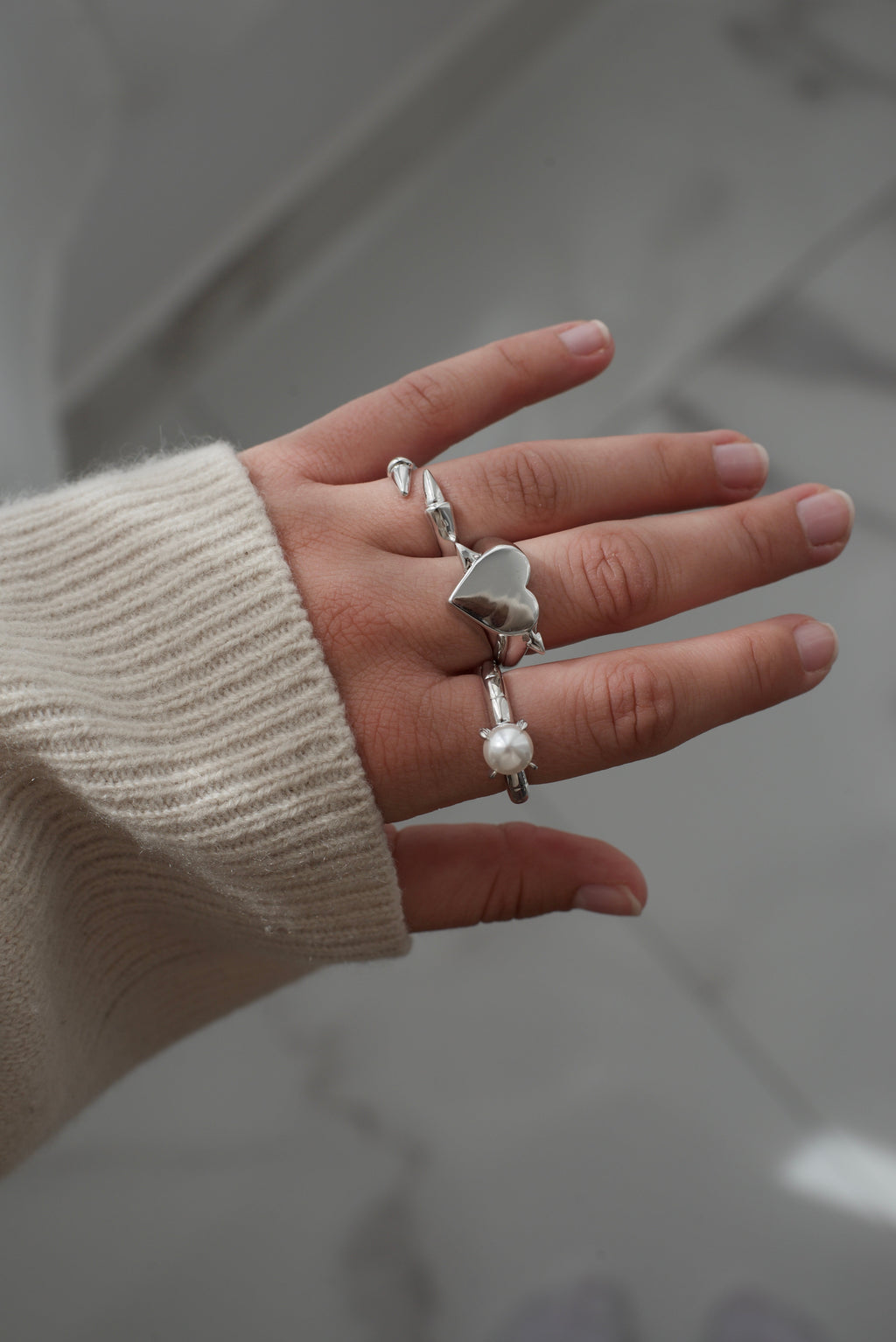 Heart Arrow Ring