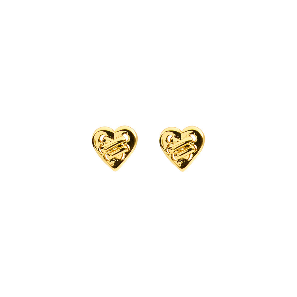 Tied Heart Studs