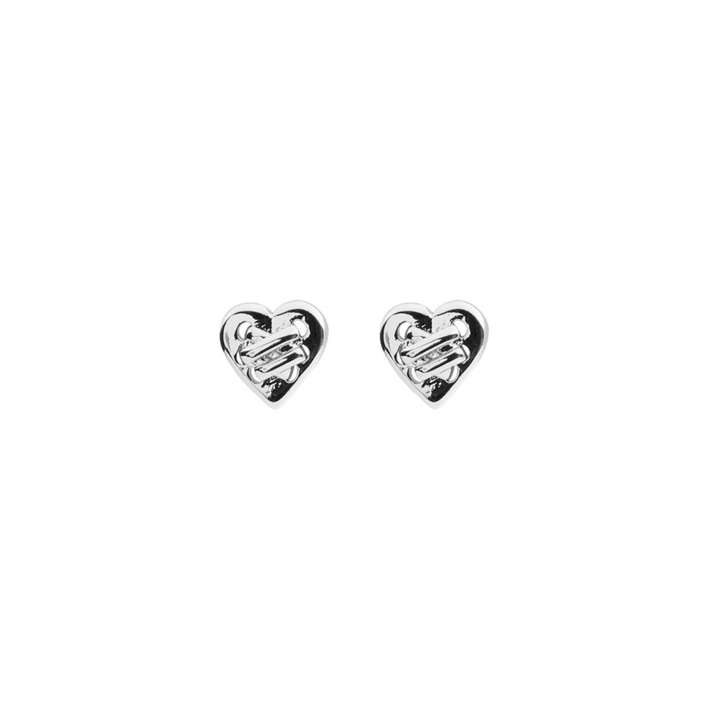 Tied Heart Studs