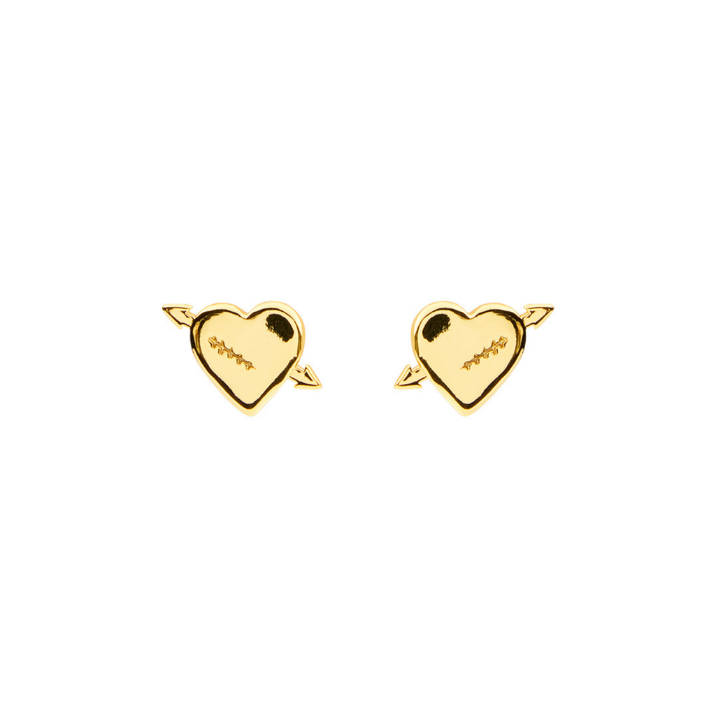 Heart Arrow Studs