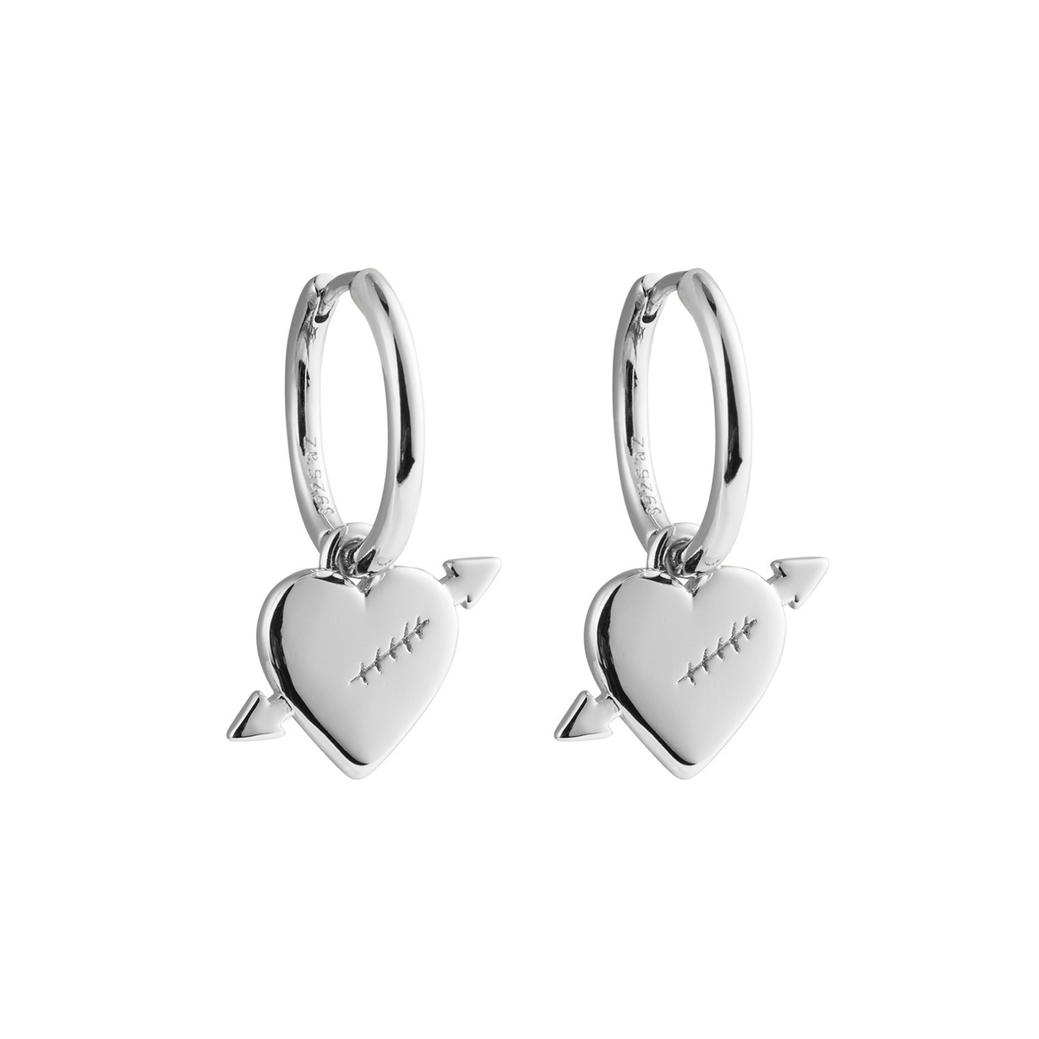 Heart Arrow Hoops