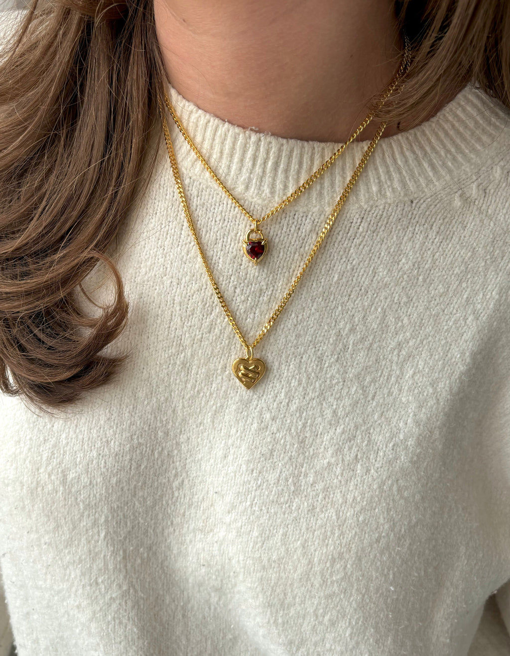 Heart Claw Lock Necklace