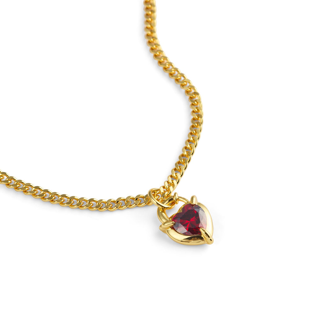 Heart Claw Lock Necklace